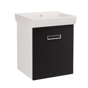 Тумба для раковины Dreja Q mono S 55 антрацит глянец