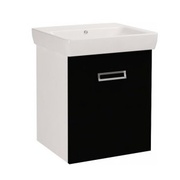 Тумба для раковины Dreja Q mono S 55 черный глянец