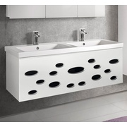 Тумба для раковины Dreja Vitta 125 S белый глянец