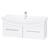 Тумба для раковины Dreja Wind 120 S белый глянец Лагуна-120