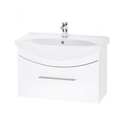 Тумба для раковины Dreja Wind 50620 75 S белый глянец Лагуна-75