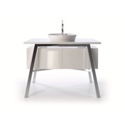 Тумба для раковины Duravit Cape Cod корпус/фронт- глянцевый цвет белый, ножки хром