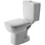 Унитаз-компакт Duravit D-code с креплениями, без бачка и сиденья, белый