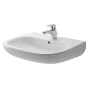 Раковина Duravit D-code 23106500002 65x50 с 1-м отверстием под смеситель, с переливом, цвет белый