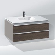 Тумба с раковиной Duravit Darling new 100 см коричневая сосна