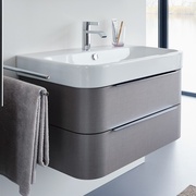 Тумба с раковиной Duravit Happy D.2 серый, 77см