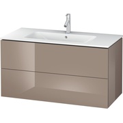 Тумба для раковины Duravit L-Cube 80 см капучино, 2 ящика