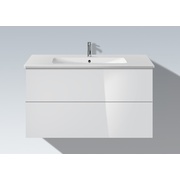 Тумба для раковины Duravit L-Cube 100 см белый, 2 ящика