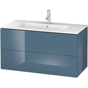 Тумба для раковины Duravit L-Cube 80 см базальт 2 ящика