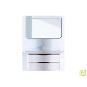 Комплект Duravit Puravida 6767+9422+03711000001 тумба + раковина + зеркало белый