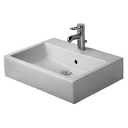 Раковина Duravit Vero 0454600000 60x47 с 1 отверстием под смеситель, с переливом