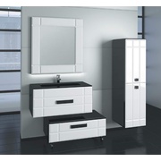 Комплект (гарнитур) Edelform Deco тумба с умывальником + тумба подкатная +зеркало + пенал