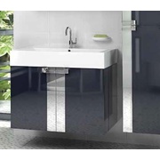 Тумба для раковины Edelform Fresh 80 распашная (раковина W80) глянцевый антрацит