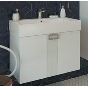Тумба для раковины Edelform Point распашная 57 (раковина W60) белая глянцевая