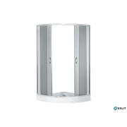 Душевой уголок Erlit Comfort 80x80x195 см низкий поддон стекло тонированное