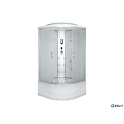 Душевая кабина Erlit Comfort 90x90x215 см высокий поддон гидромассаж 6 стекло матовое