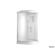 Душевая кабина Erlit Comfort 120x80x215 см низкий поддон гидромассаж 8 стекло матовое левая