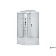Душевая кабина Erlit Comfort 120x80x215 см высокий поддон гидромассаж 6 стекло матовое левая