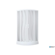 Душевой уголок Erlit Elegance 100x100x195 см низкий поддон стекло с рисунком волна