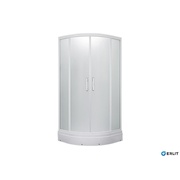Душевая кабина Erlit Elegance 100x100x215 см низкий поддон гидромассаж 8 стекло матовое