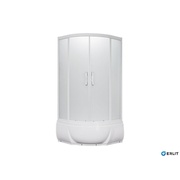 Душевая кабина Erlit Elegance 100x100x215 см высокий поддон гидромассаж 6 стекло матовое