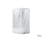 Душевая кабина Erlit Elegance 120x80x215 см высокий поддон гидромассаж 6 стекло матовое левая