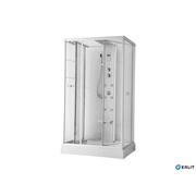 Душевая кабина Erlit Premium 120x90x218 см низкий поддон гидромассаж 6 стекло прозрачное левая