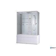 Гидромассажный бокс Erlit Premium 167x90x220 см высокий поддон гидромассаж 8 стекло прозрачное