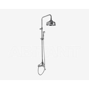 Смеситель для душа Fima Carlo Frattini Lamp с душевой стойкой, верхним душем и душевым комплектом, хром