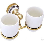 Держатель для стаканов Fixsen Modern gold одинарный + мыльница