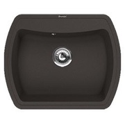 Мойка для кухни гранитная Florentina Нире 630 с большой чашей 55x37, антрацит