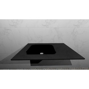 Раковина Gamadecor BAMBU 80,8х10,5х47 см из закаленного стекла графит