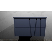 Тумба для раковины Gamadecor BAMBU подвесная 80.5х48х46 см графит