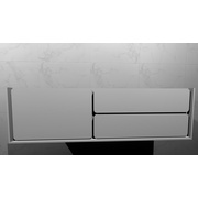 Тумба для раковины Gamadecor Infinity 120x34x47 см подвесная Blanco Mate