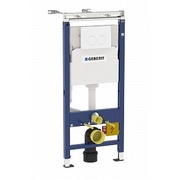 Инсталляция для подвесного унитаза Geberit Duofix UP 100 Платтенбау H112 (клавиша Delta21, белая)