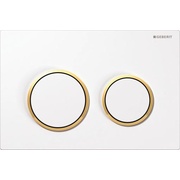 Кнопка смыва Geberit Omega 20 белый / золото / белый