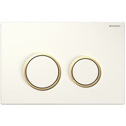 Кнопка смыва Geberit Sigma 20 белый / позолота / белый