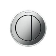 Кнопка смыва Geberit Type 10 116.057.KH.1 для монтажа в мебель хром глянцевый