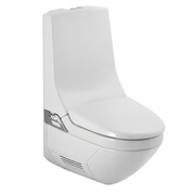 Унитаз-компакт Geberit AquaClean 8000 AP + биде с наружным бачком со встроенным водонагревателем, выдвижным феном, белый