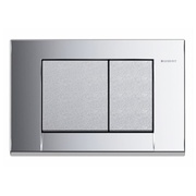 Кнопка смыва Geberit Bolero 115.777.KB.1 164x246 мм, двойной смыв, пластик, цвет хром глянцевый/хром структурный