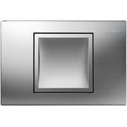 Кнопка смыва Geberit Delta 40 115.130.46.1 164x246 мм, одинарного смыва, с системой смыв/стоп, цвет хром матовый