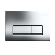 Кнопка смыва Geberit Delta51 115.105.46.1 164x246 мм, двойной смыв, пластик, цвет хром матовый
