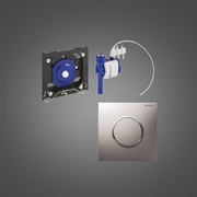 Смывное устройство для писсуаров Geberit HyTouch система управления смывом для Sigma10, пневматическая, цвет белый / матовый хром / матовый хром