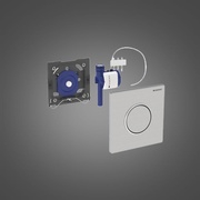 Смывное устройство для писсуаров Geberit HyTouch система управления смывом для Sigma10, пневматическая, цвет нержавеющая сталь