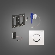 Смывное устройство для писсуаров Geberit HyTouch ИК привод смыва для Sigma10, автомат., белый/глянц. хром/белый
