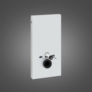 Сантехнический модуль для унитазов Geberit Monolith Plus 131.221.SI.1 для подвесного унитаза AquaClean Sela, высота 101см, с подсветкой белый
