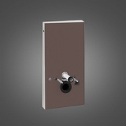 Сантехнический модуль для унитазов Geberit Monolith Plus 131.224.SQ.1 подвесных AquaClean 8000, 8000plus, высота 101 см, с подсветкой коричневый