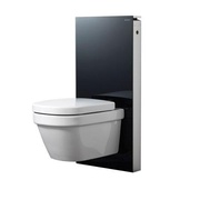 Инсталляция для подвесного унитаза Geberit Monolith стекло черная