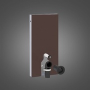 Сантехнический модуль для унитазов Geberit Monolith Plus 131.201.SQ.1 для напольного унитаза с фановым отводом 90°, высота 101 см, с подсветкой коричневый