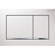 Кнопка смыва Geberit Omega 30 115.080.KJ.1 пластик, цвет белый / глянцевый хром / белый